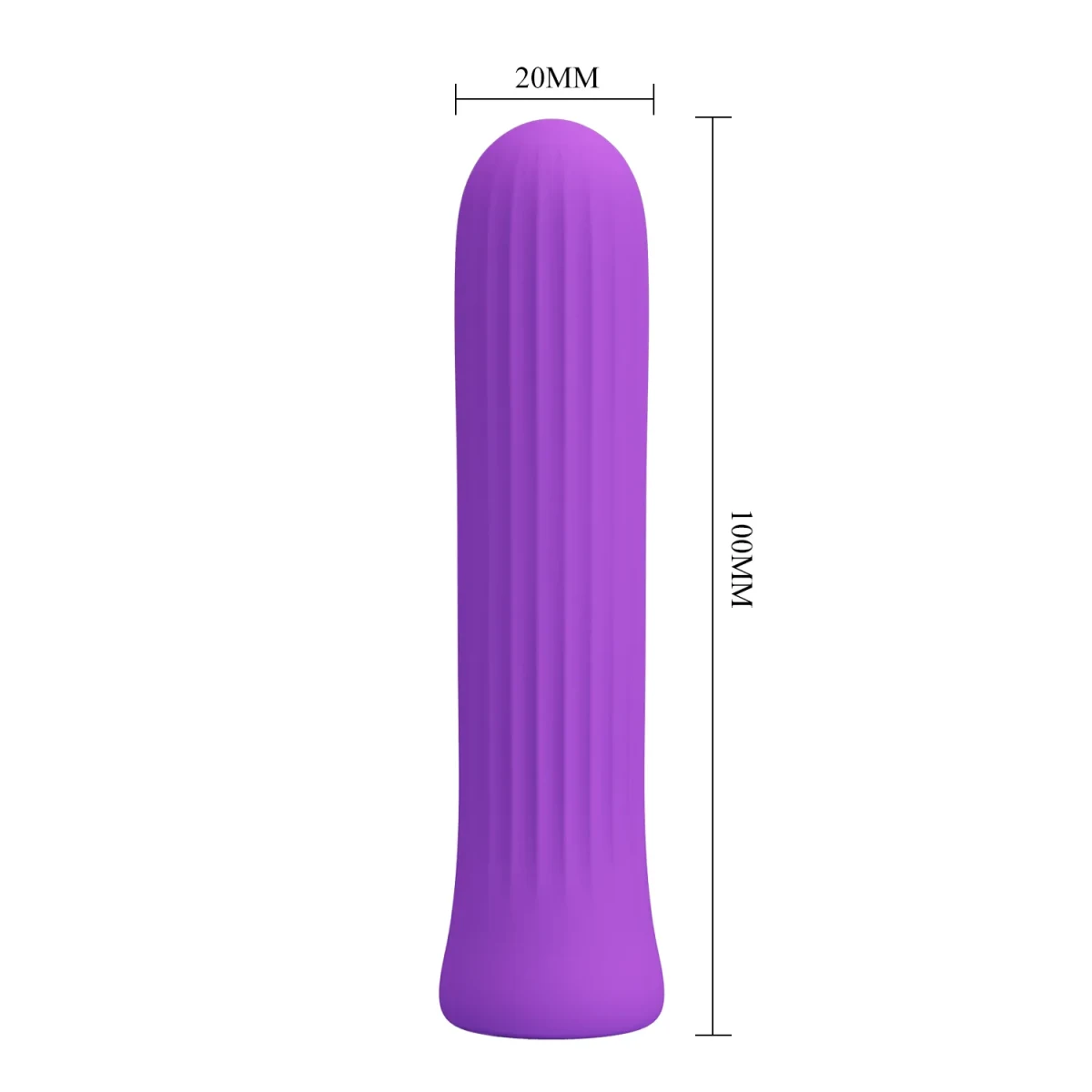 Bala vibrador recargable Blanche color morado3