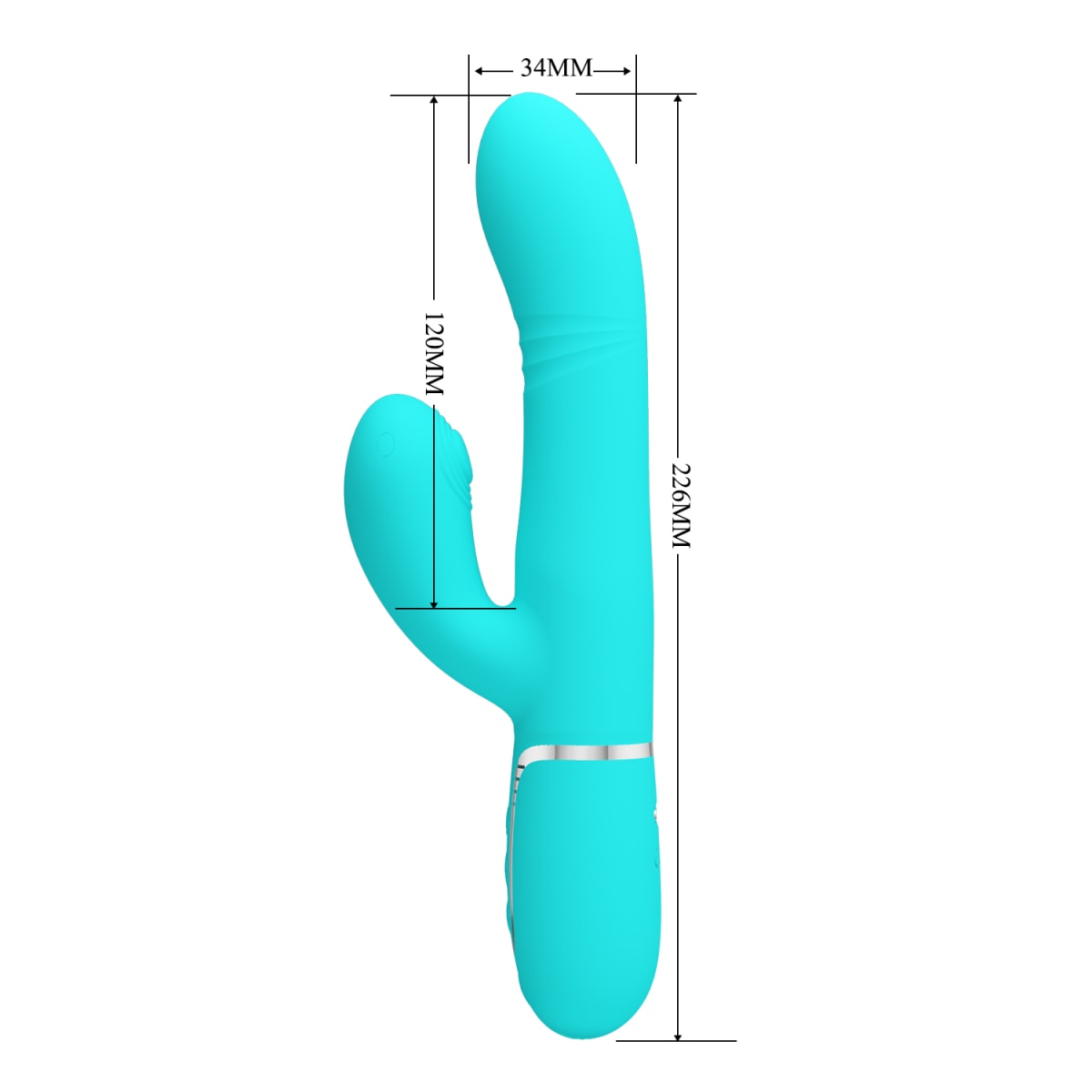 Vibrador rabbit con movimiento Mariana - Recargable 23
