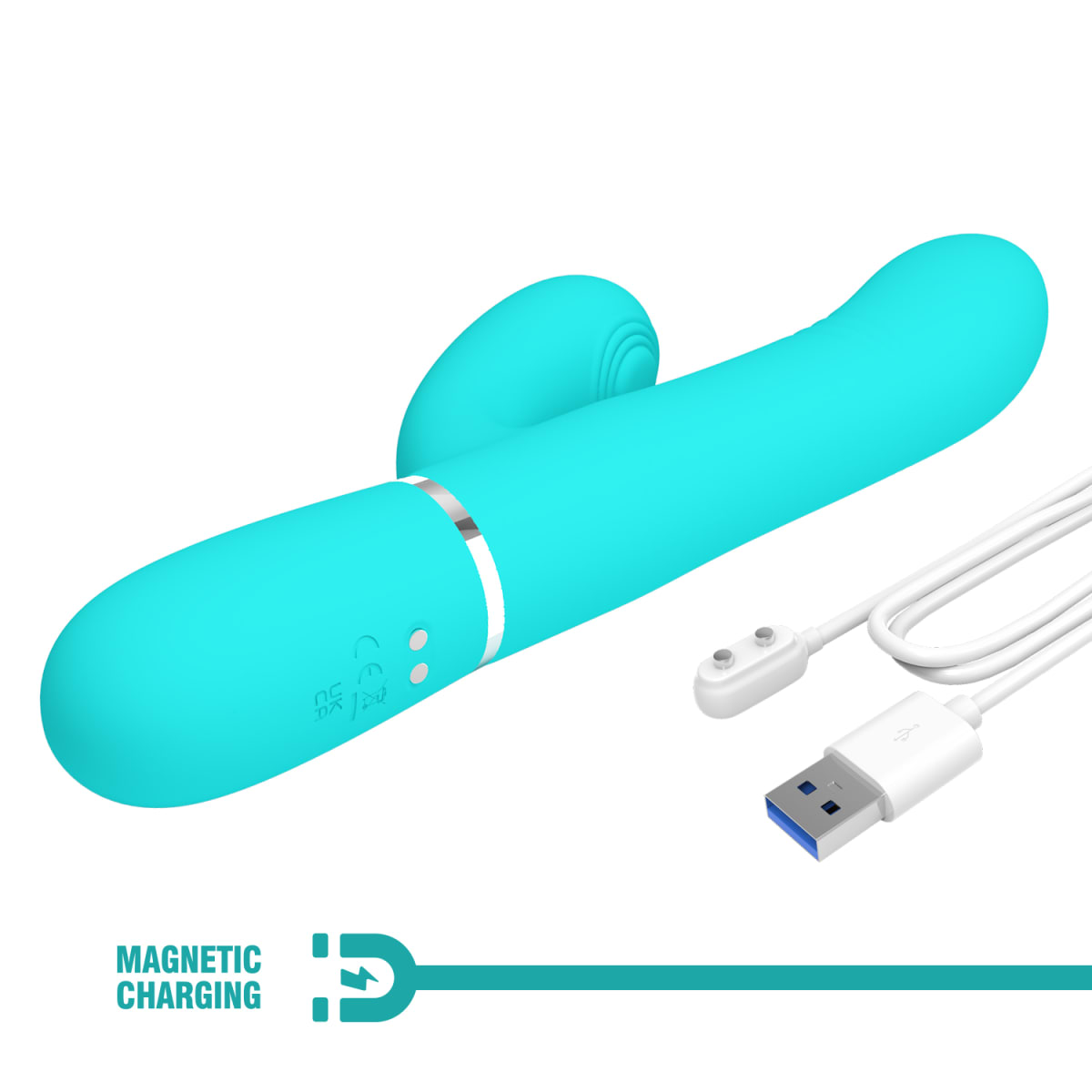 Vibrador rabbit con movimiento Mariana - Recargable 25