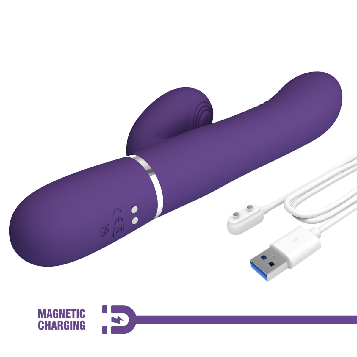 Vibrador rabbit con movimiento Mariana - Recargable 34