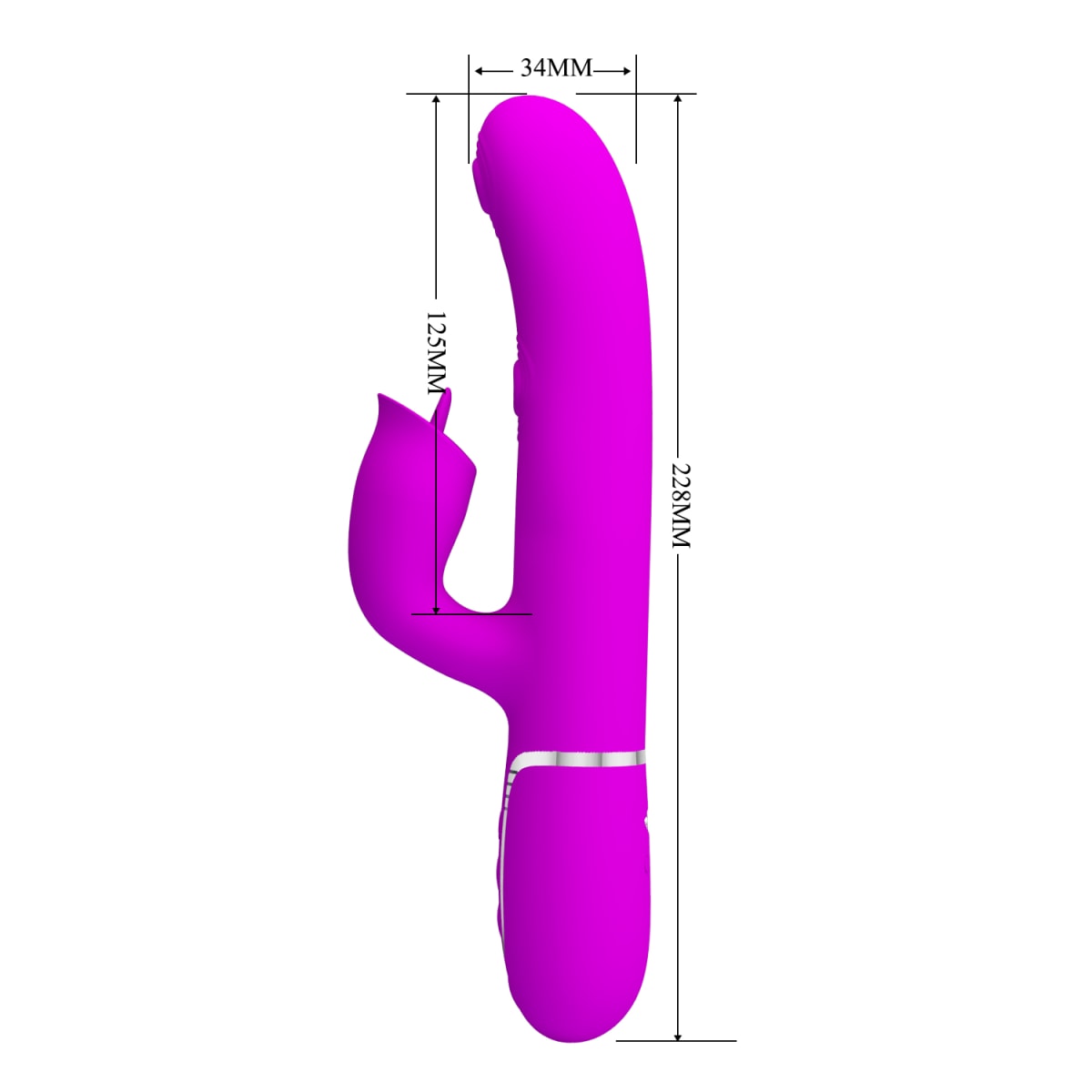 Vibrador rabbit con funciones de toque Gigi - Recargable2