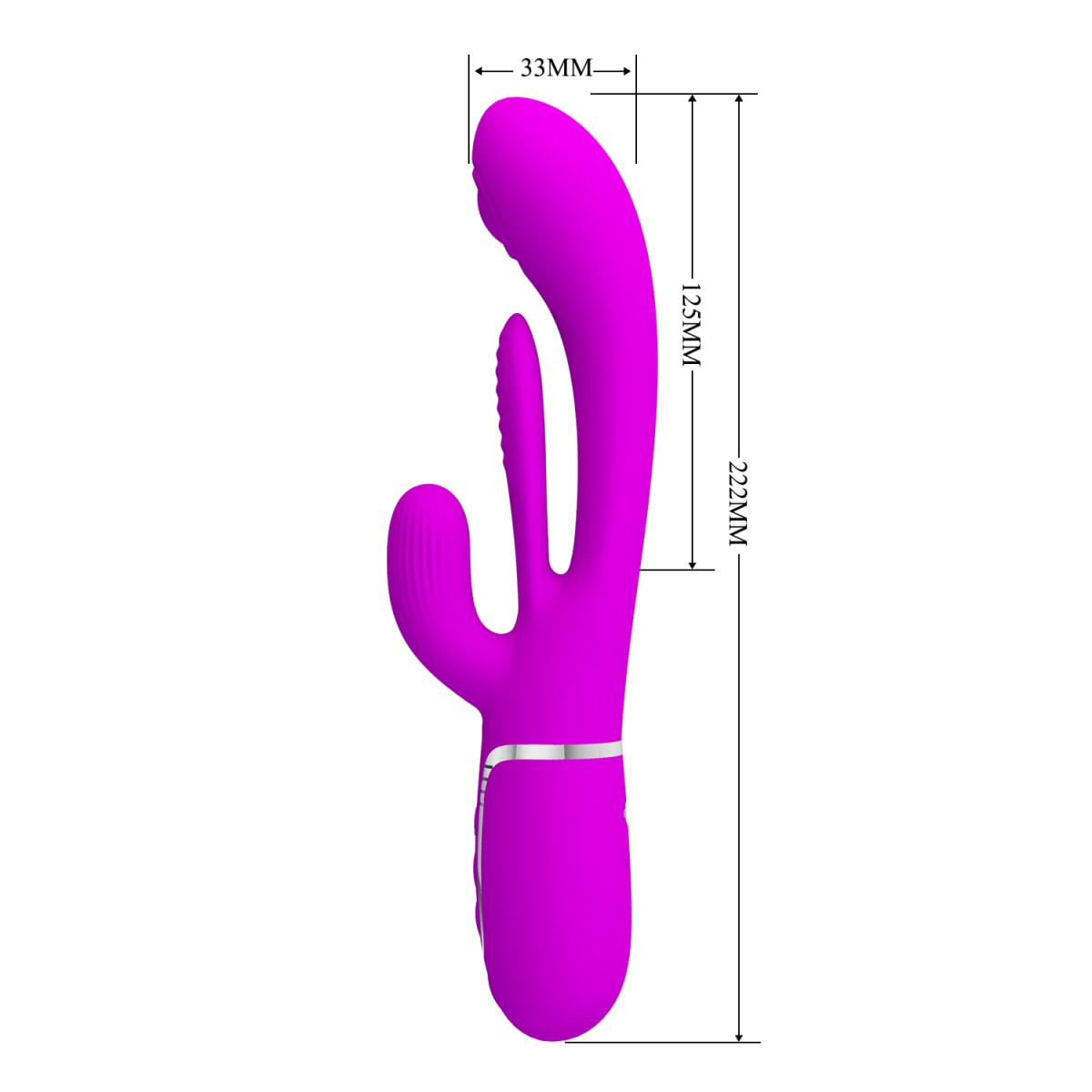 Vibrador rabbit con lengua interior Shania - Recargable3