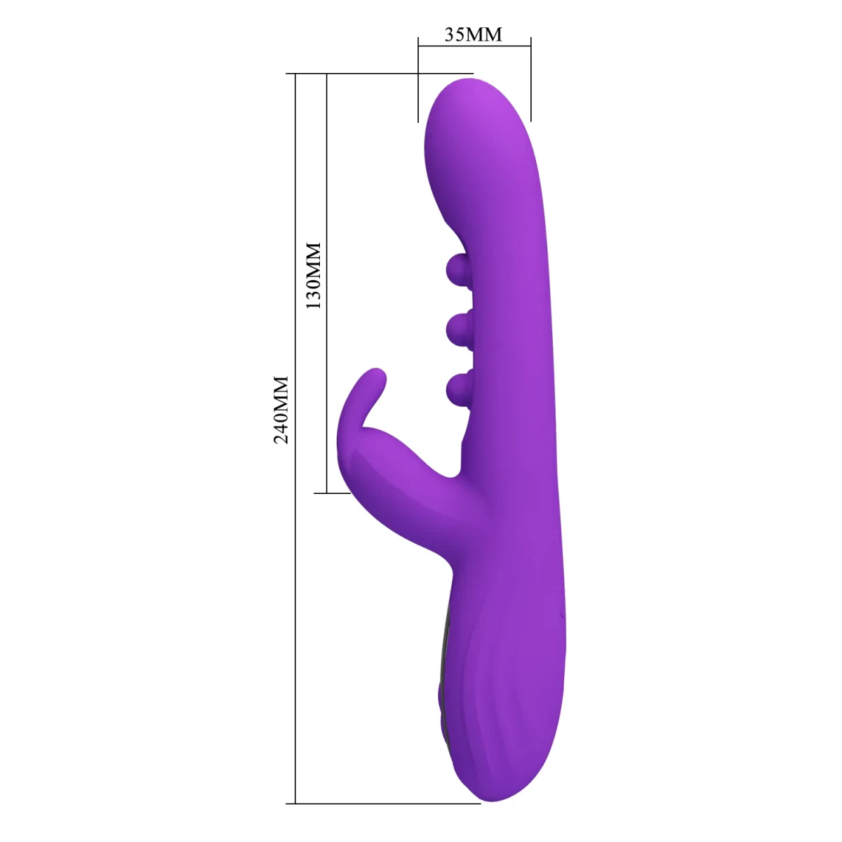 Vibrador rabbit con golpeteo ondulado Sabien5