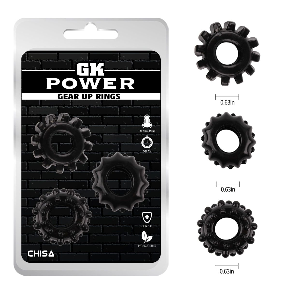 Gear Up Rings-Black6