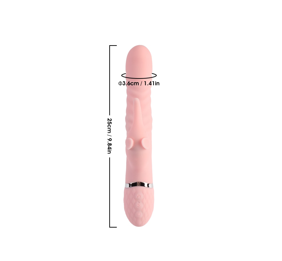 Vibrador retractil Elephish recargable3