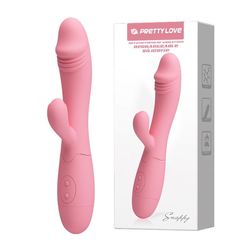Vibrador Rabbit Snappy Rosado - Recargable5