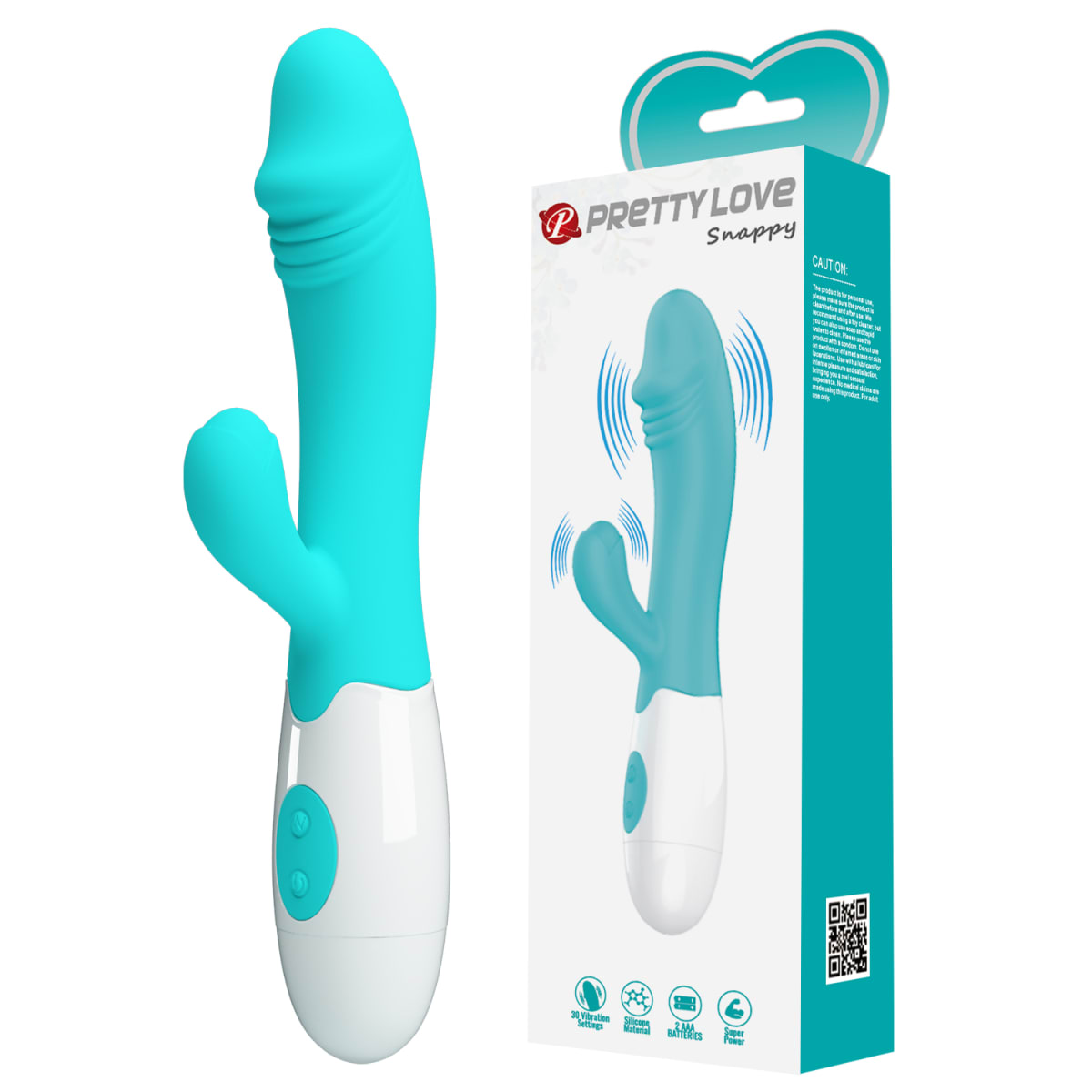 Vibrador Rabbit Snappy Cyan5