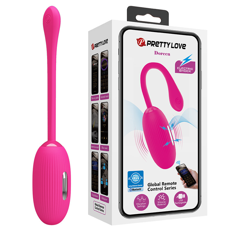 Vibrador con APP Doreen Magenta - Recargable5