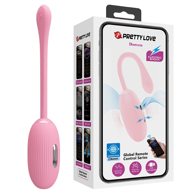 Vibrador con APP Doreen Rosado - Recargable5