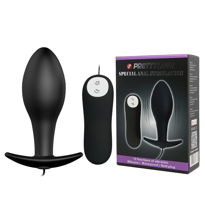 Vibrador anal plug silicona 8.5 cm5