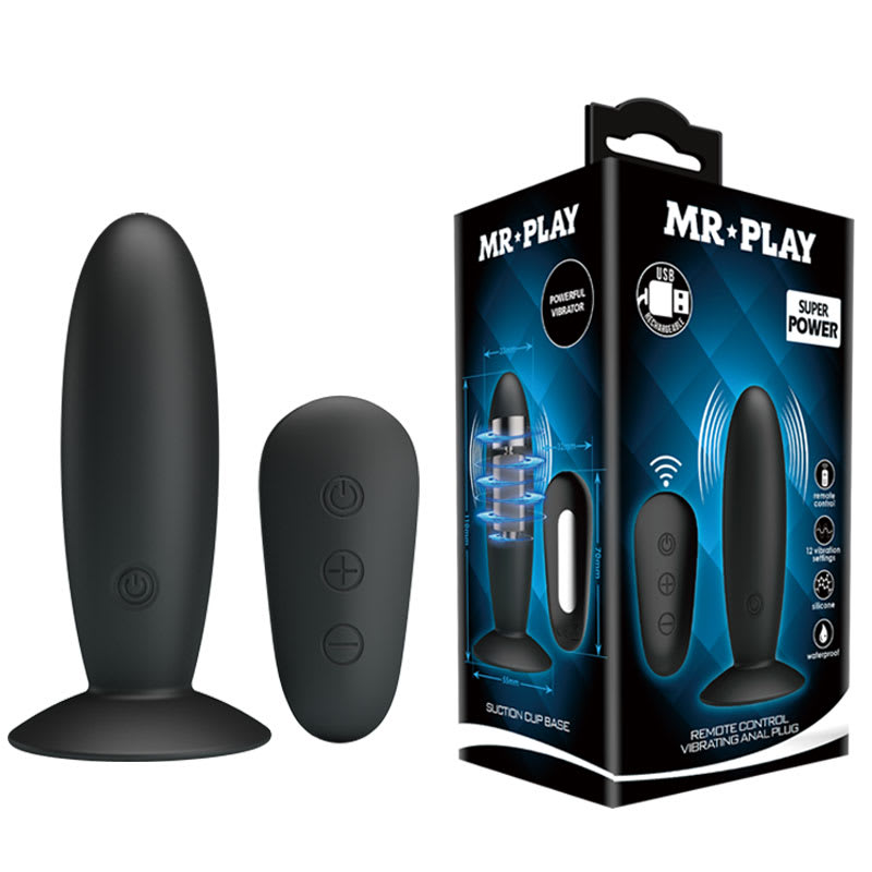 Vibrador anal ultra fuerte 10 cm - Recargable4