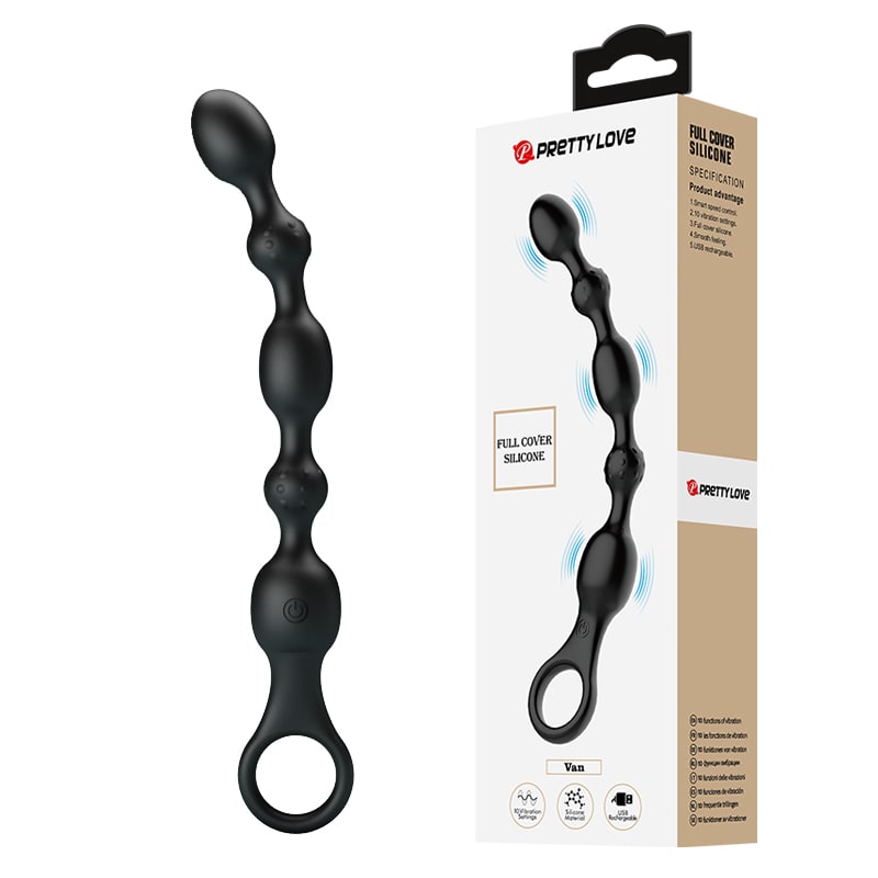 Bolas vibradoras anales silicona - Recargable4