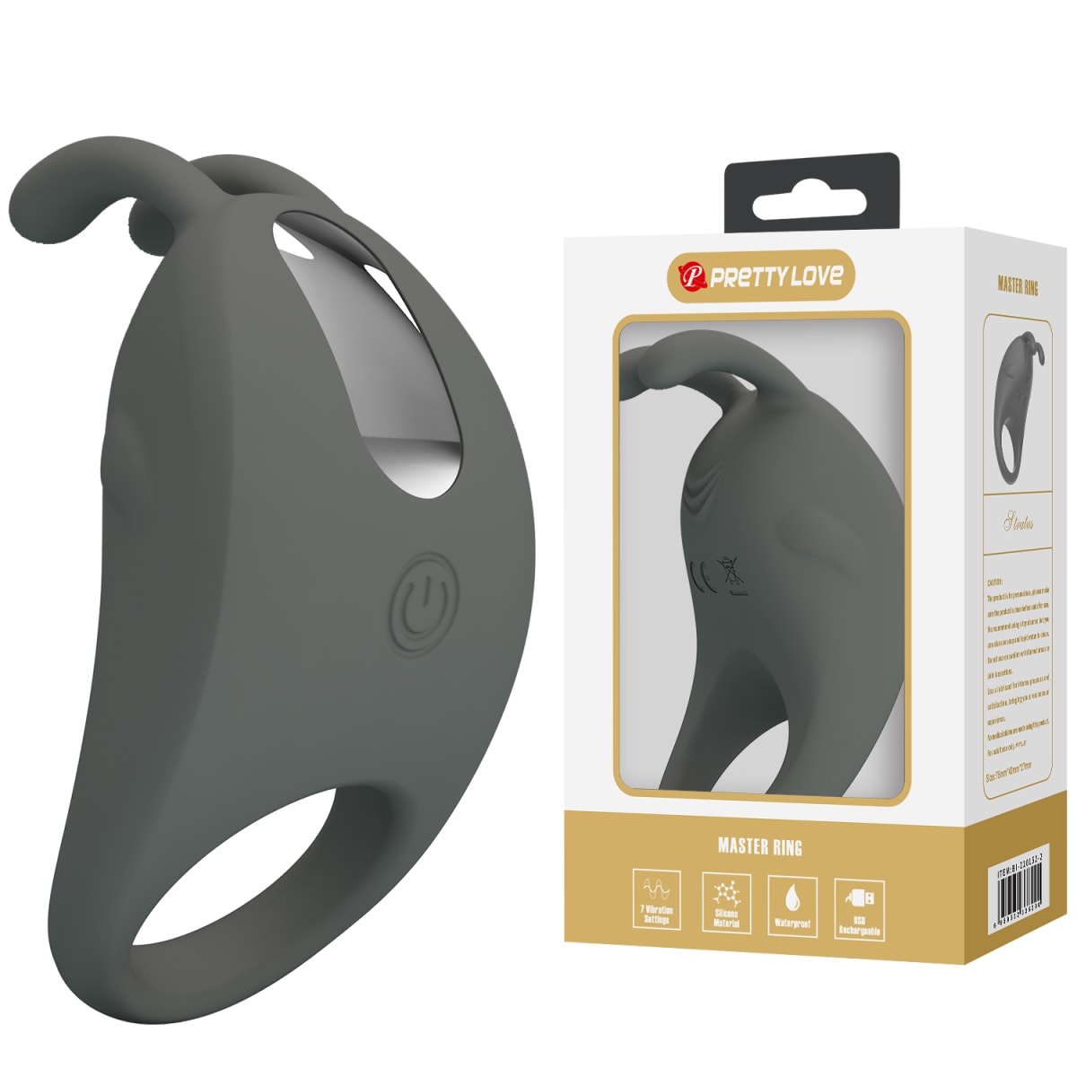 Anillo vibrador de silicona - Recargable4