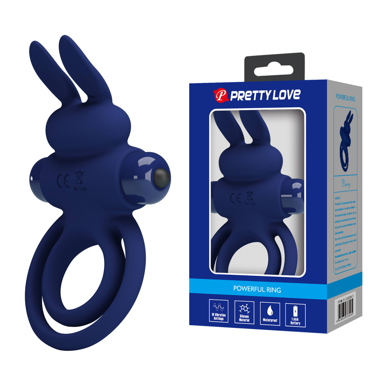 Anillo vibrador de silicona azul4