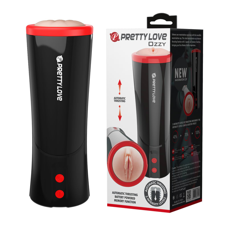 Masturbador masculino retractil Ozzy negro5