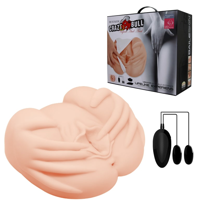 Masturbador realista con doble vibrador6