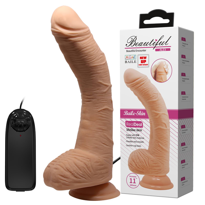 Vibrador realista Alex 27 cm5