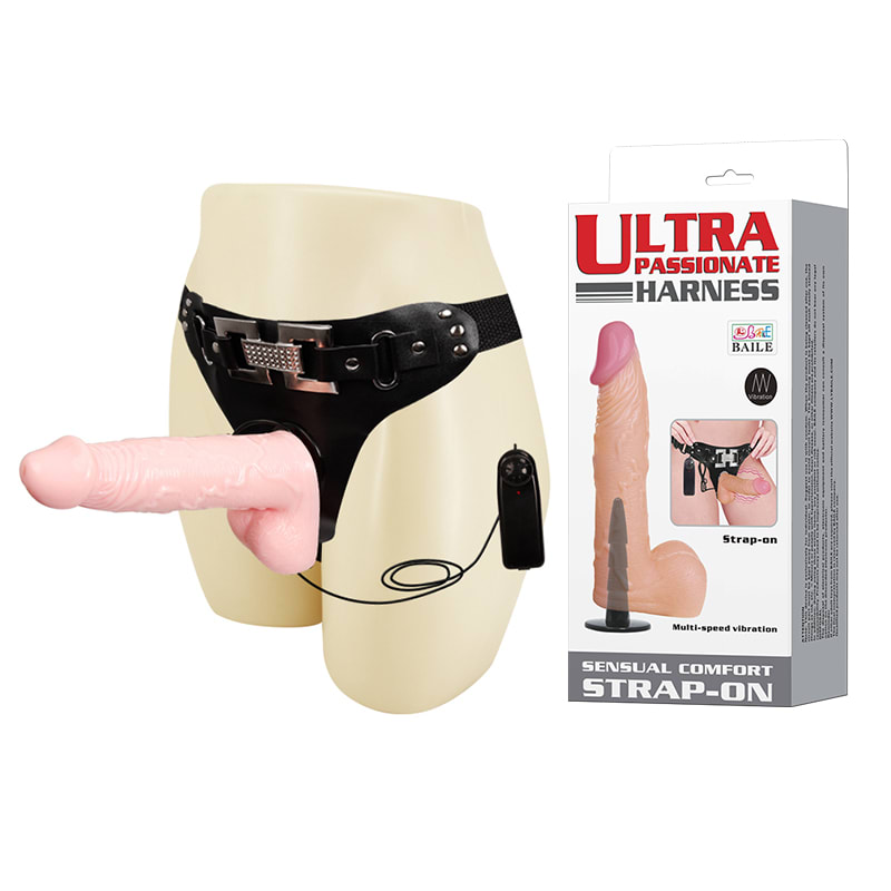 Vibrador con arnes ajustable 16 cm6