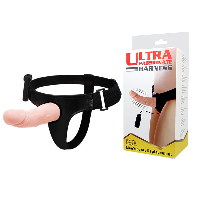 Protesis vibradora másculina con arnes ajustable 15 cm6