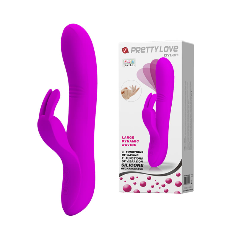 Vibrador rabbit con movimiento Dylan - Recargable1