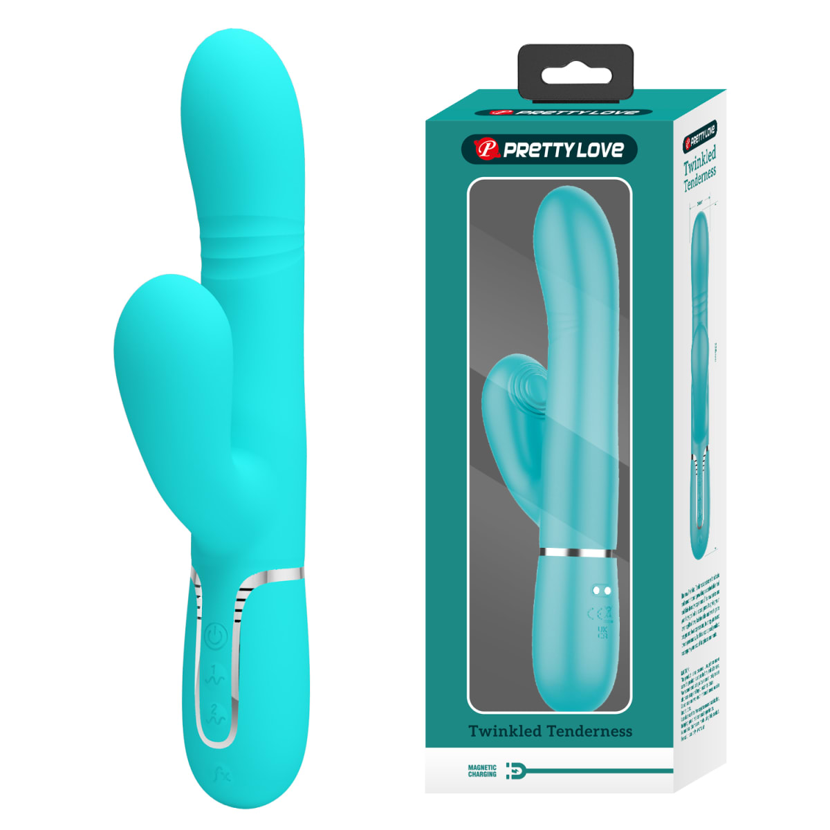 Vibrador rabbit con movimiento Mariana - Recargable 26