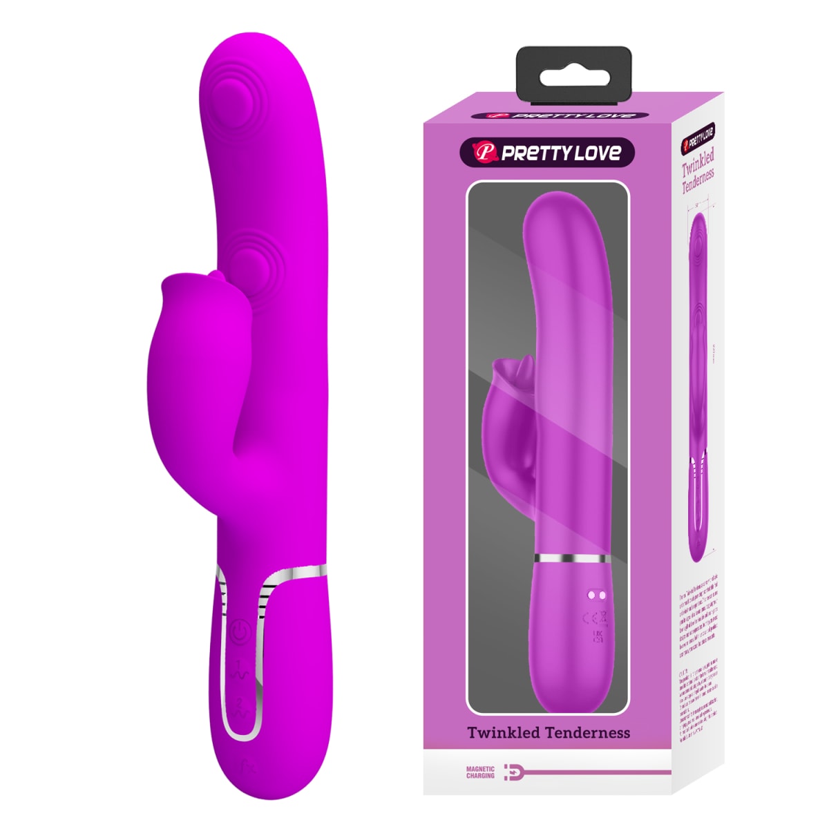 Vibrador rabbit con funciones de toque Gigi - Recargable5
