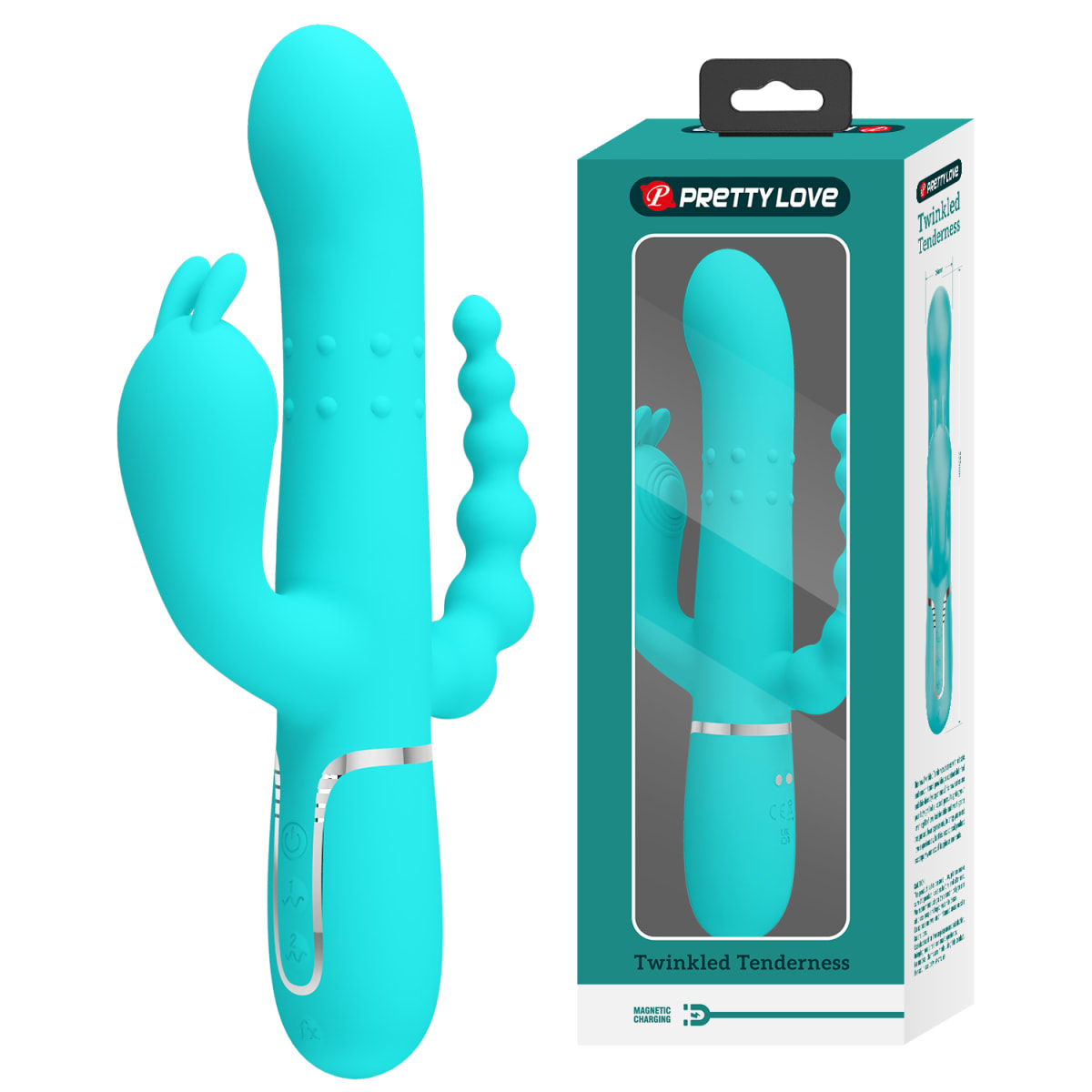 Vibrador rabbit triple estimulación Cammy - Recargable6