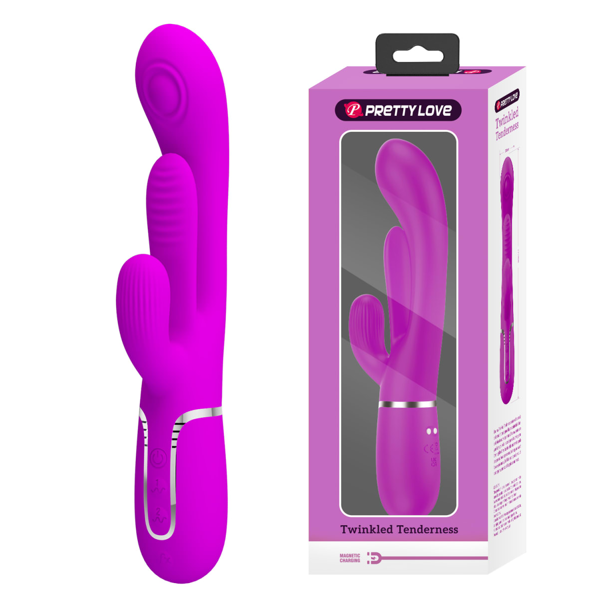 Vibrador rabbit con lengua interior Shania - Recargable6
