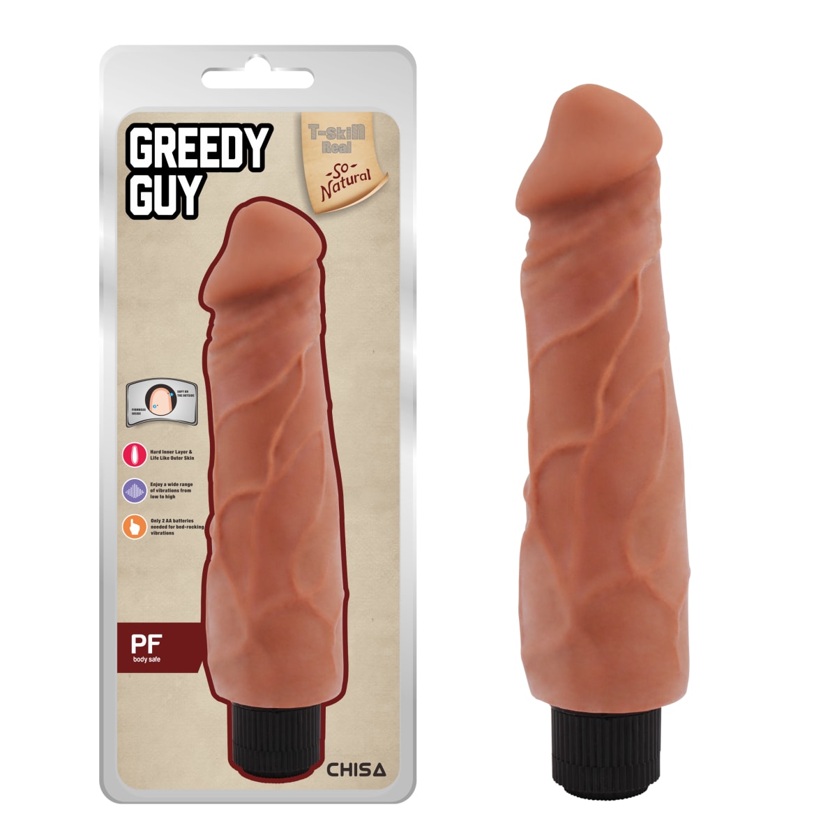 Vibrador realista Greddy Guy latin 22 cm4