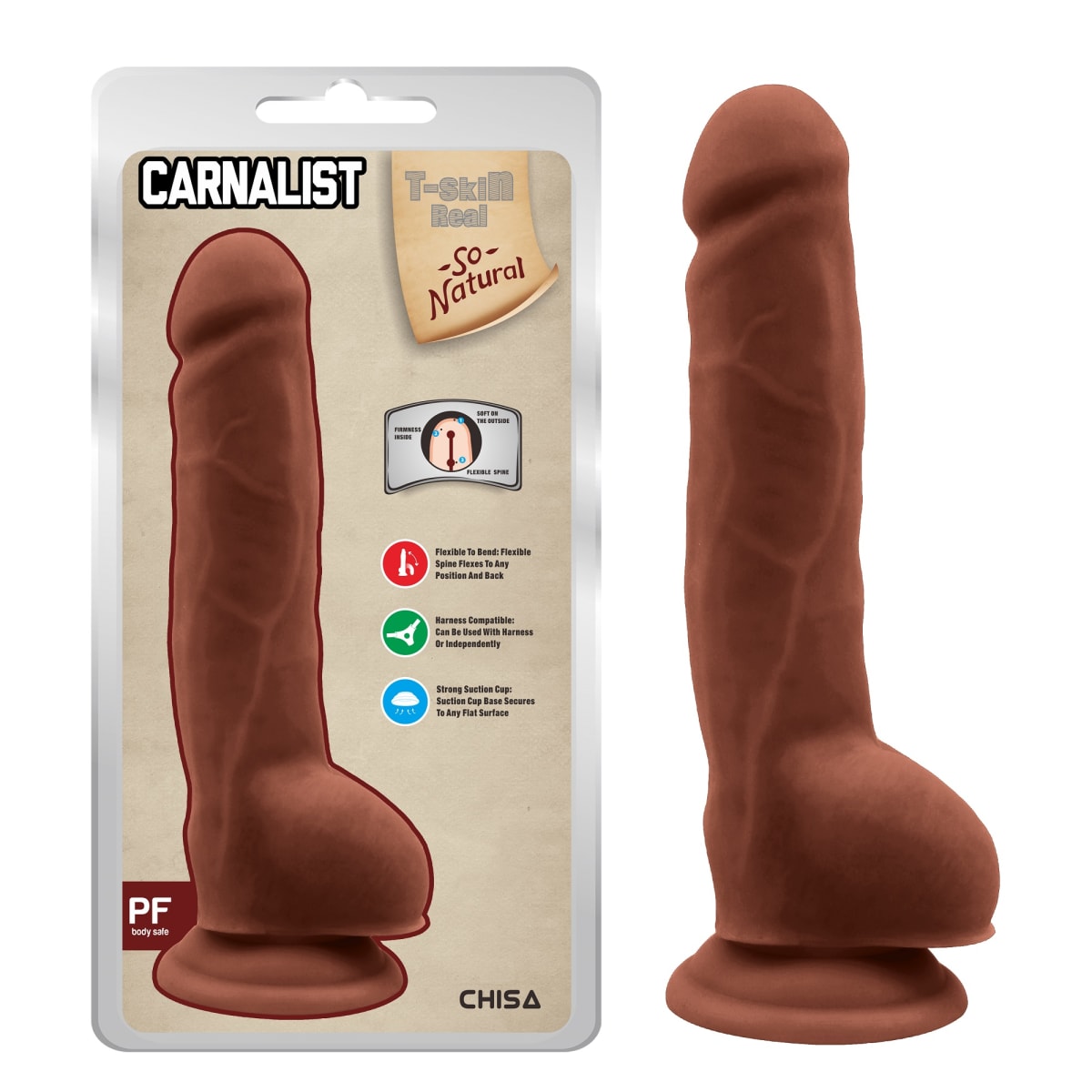 Dildo realista Carnalist latin 17cm4