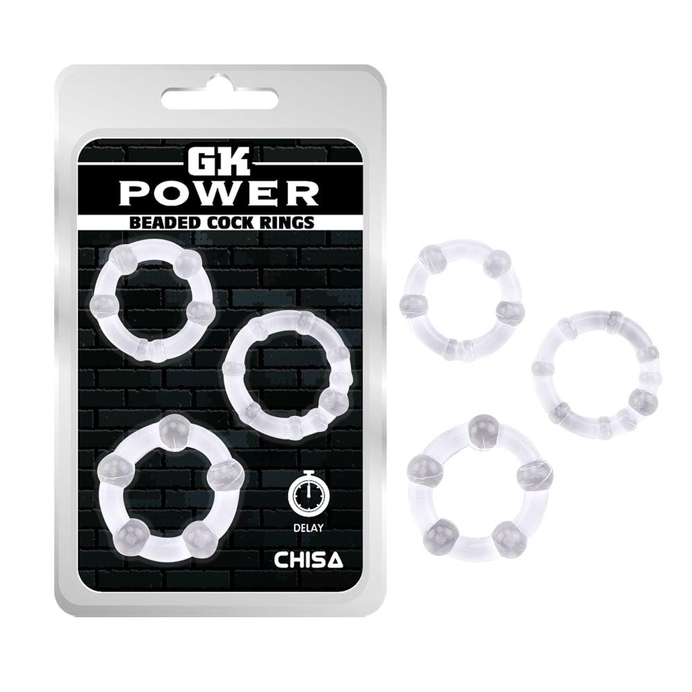 BEADED COCK RINGS-CLEAR3