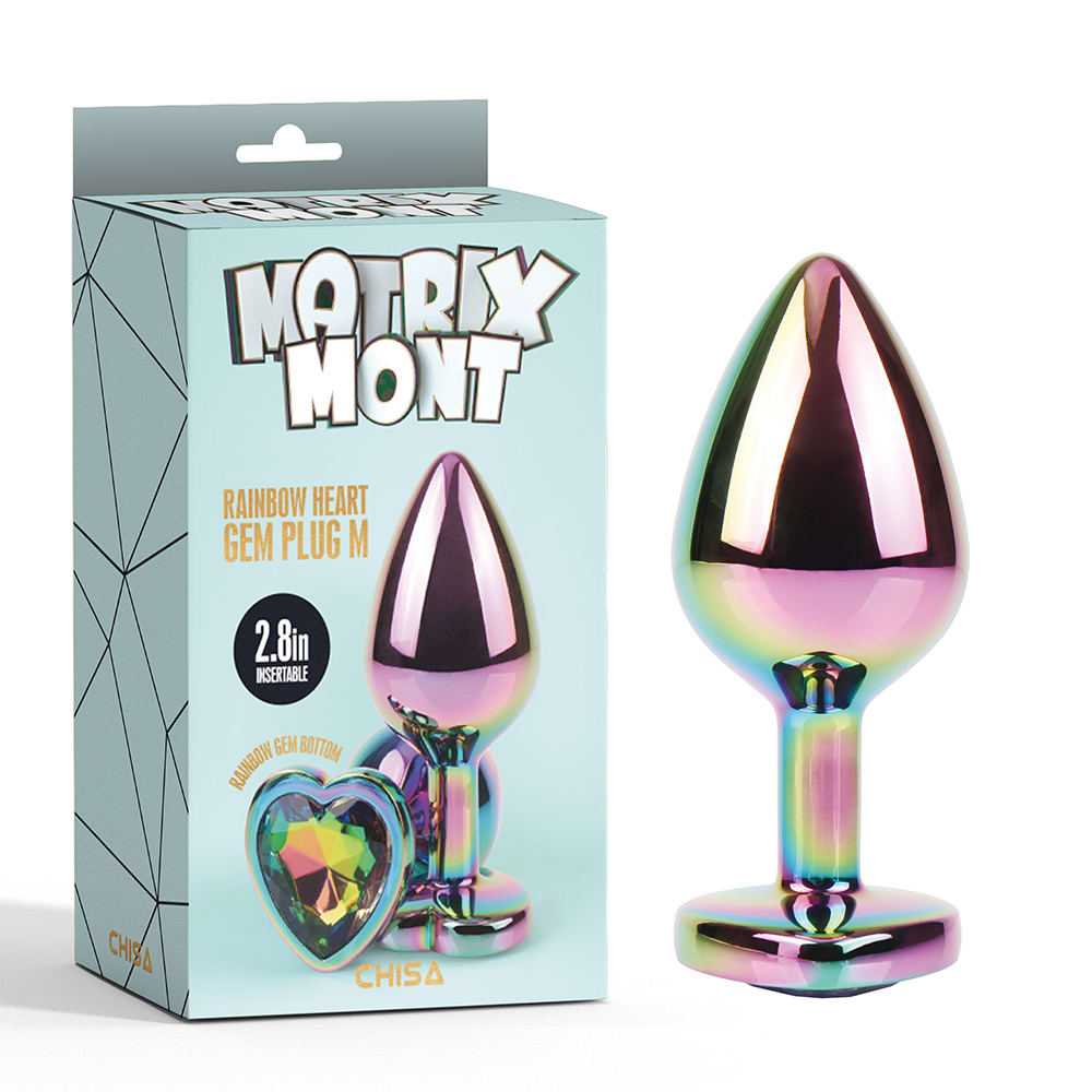 RAINBOW HEART GEM PLUG M4