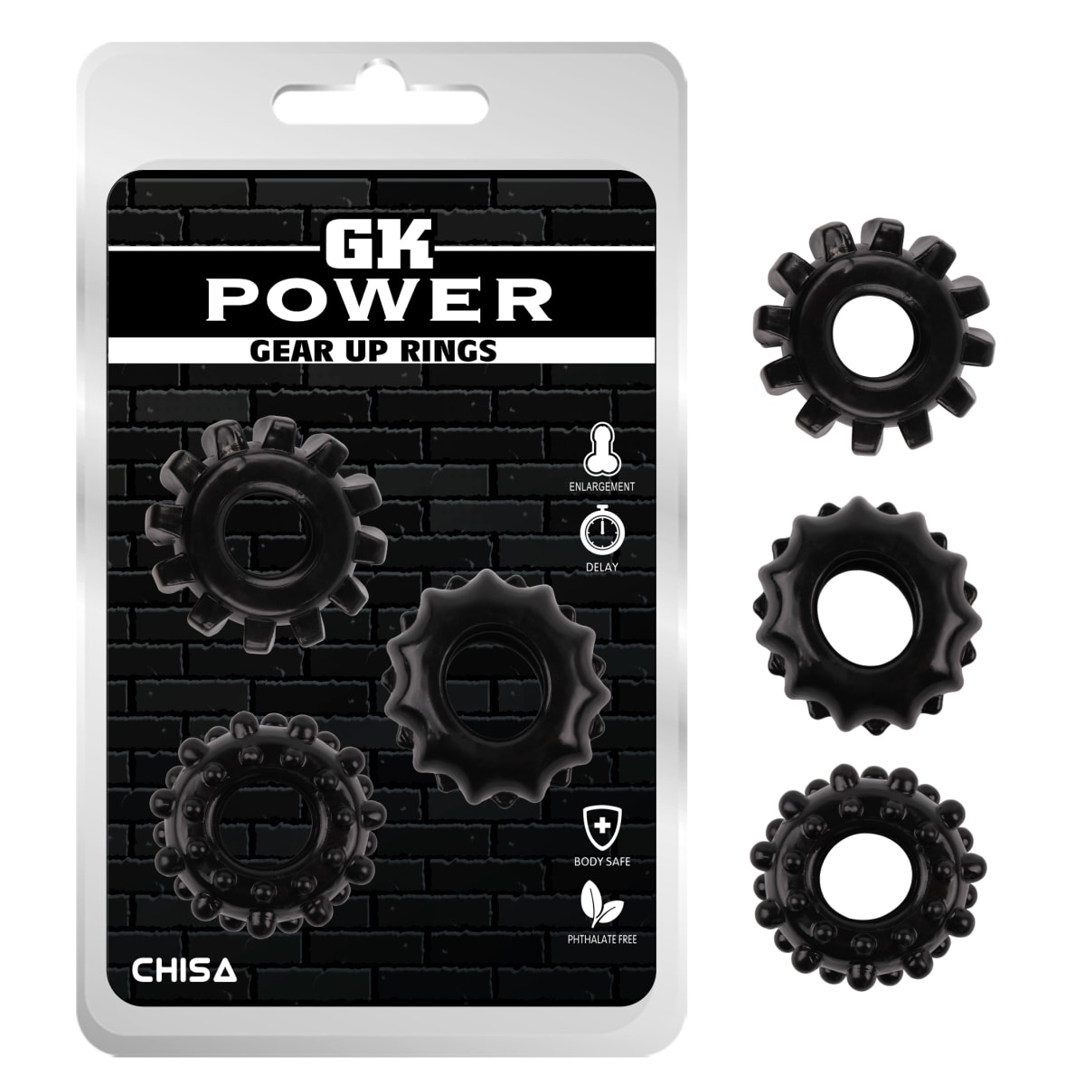 Gear Up Rings-Black7