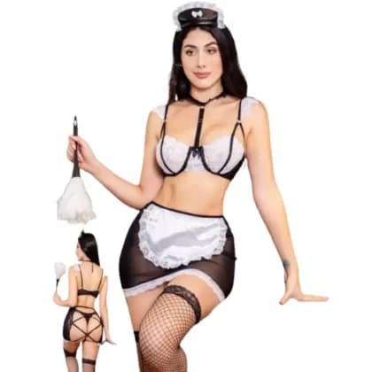 Disfraz Sexy Mucama White1