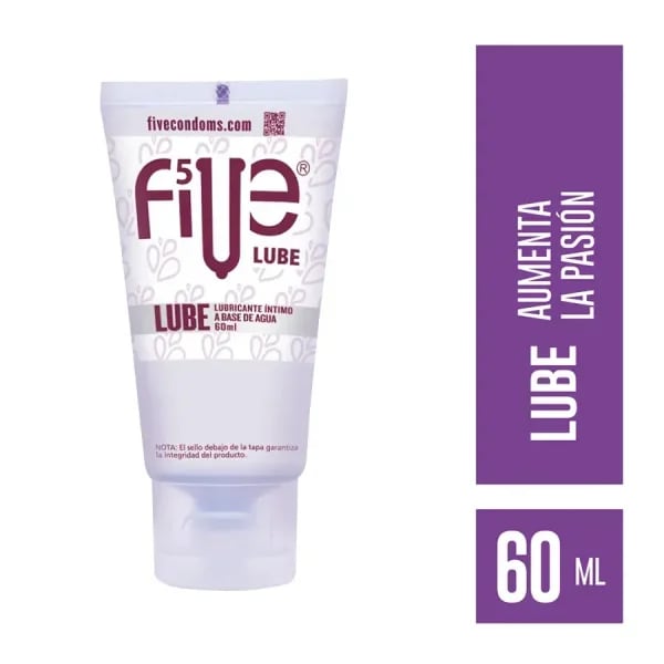 Lubricante neutro a base de agua Five 60 ml2