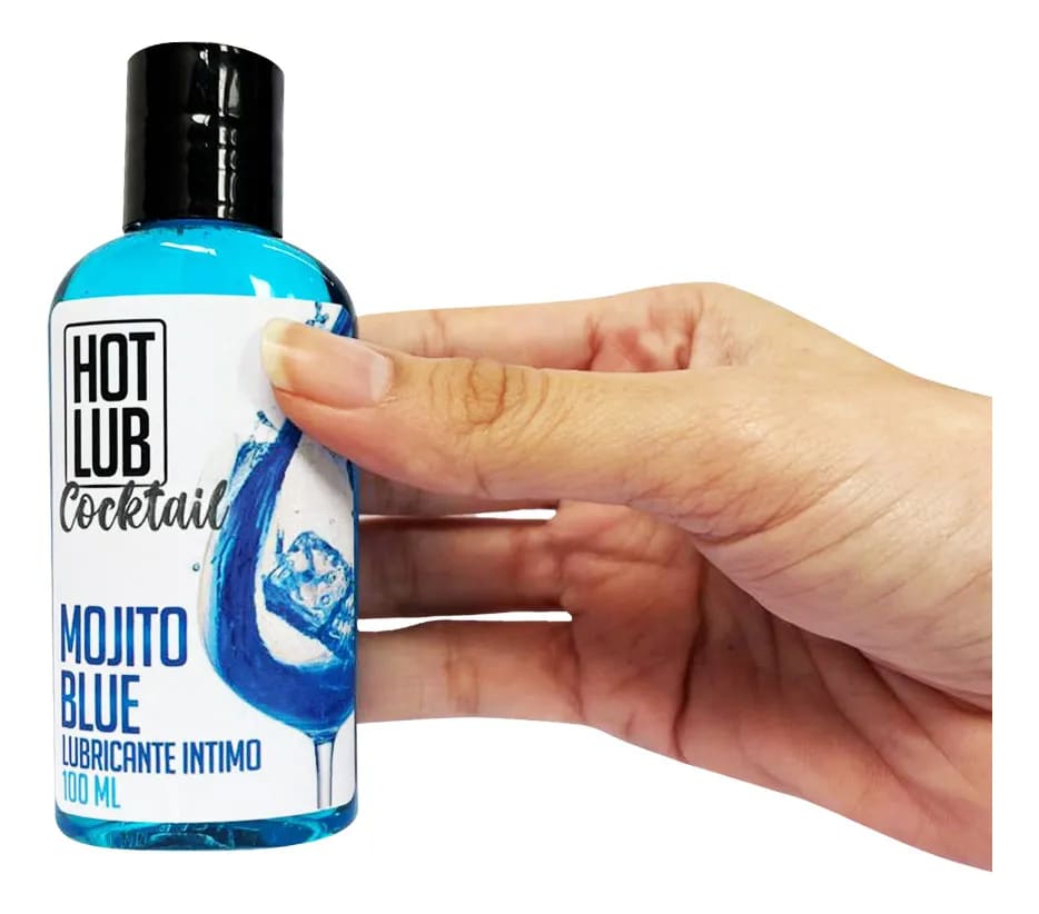 Lubricante comestible sabor a mojito blue2