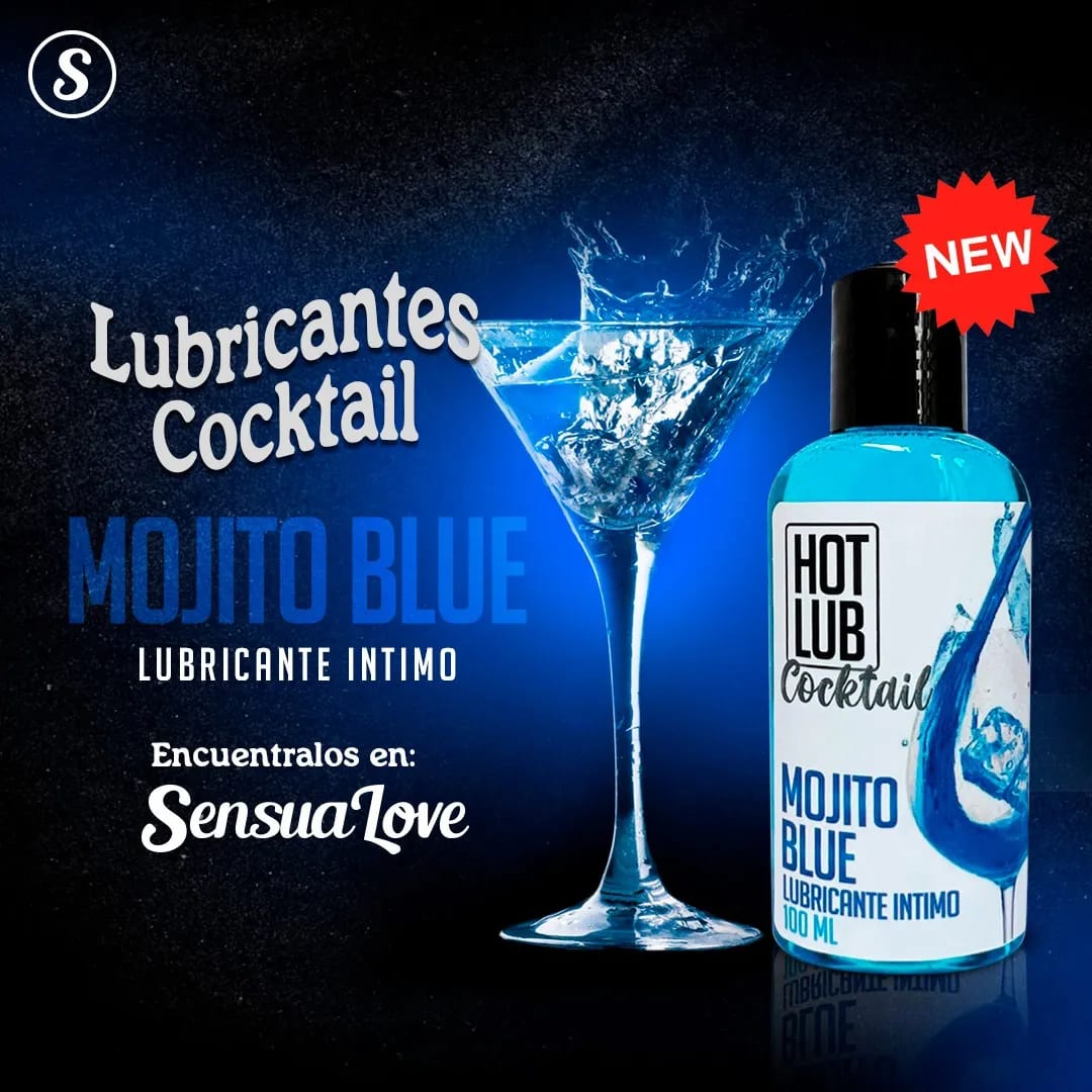 Lubricante comestible sabor a mojito blue3