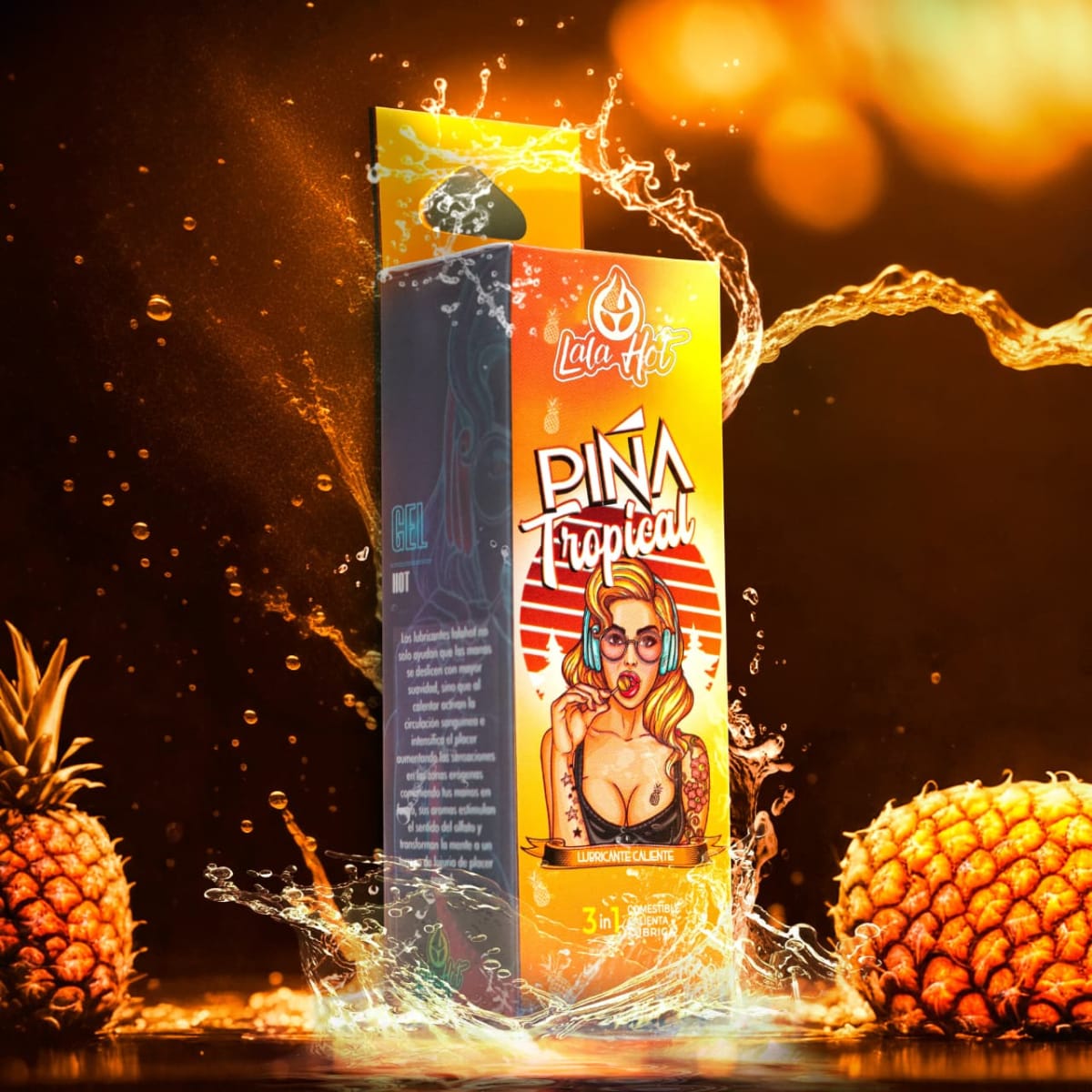 Lubricante comesible Lala Hot Piña tropical2