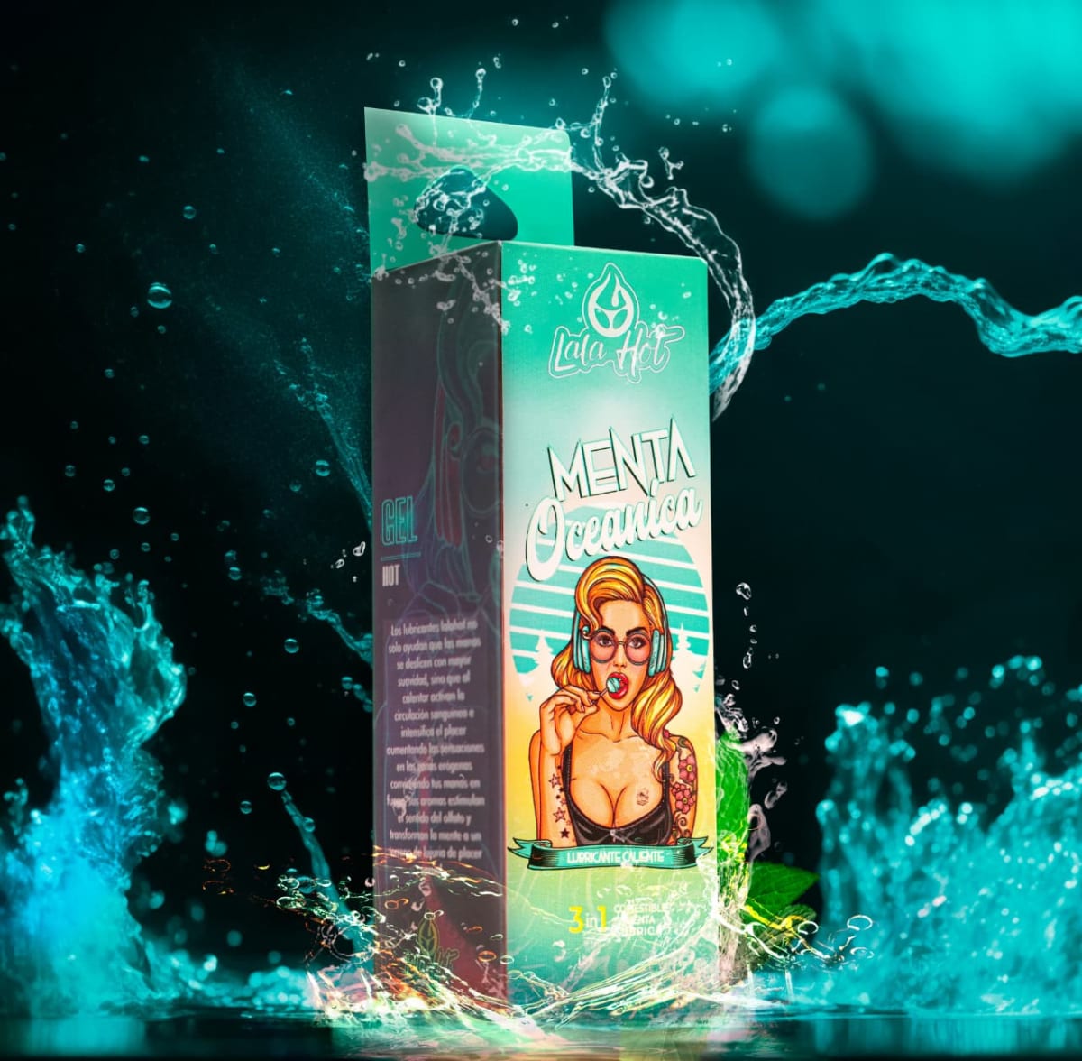 Lubricante comesible Lala Hot Menta oceánica2