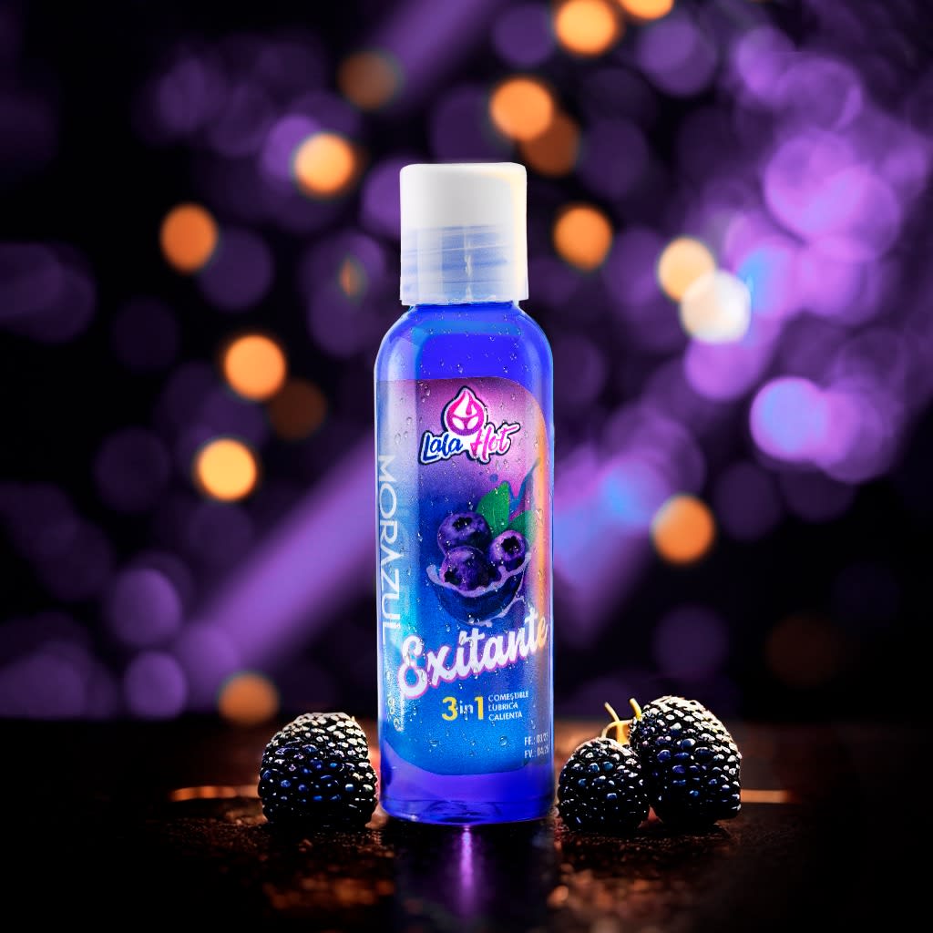 Lubricante comesible Lala Hot Mora azul3