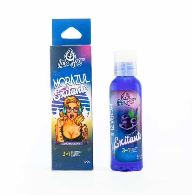 Lubricante comesible Lala Hot Mora azul1