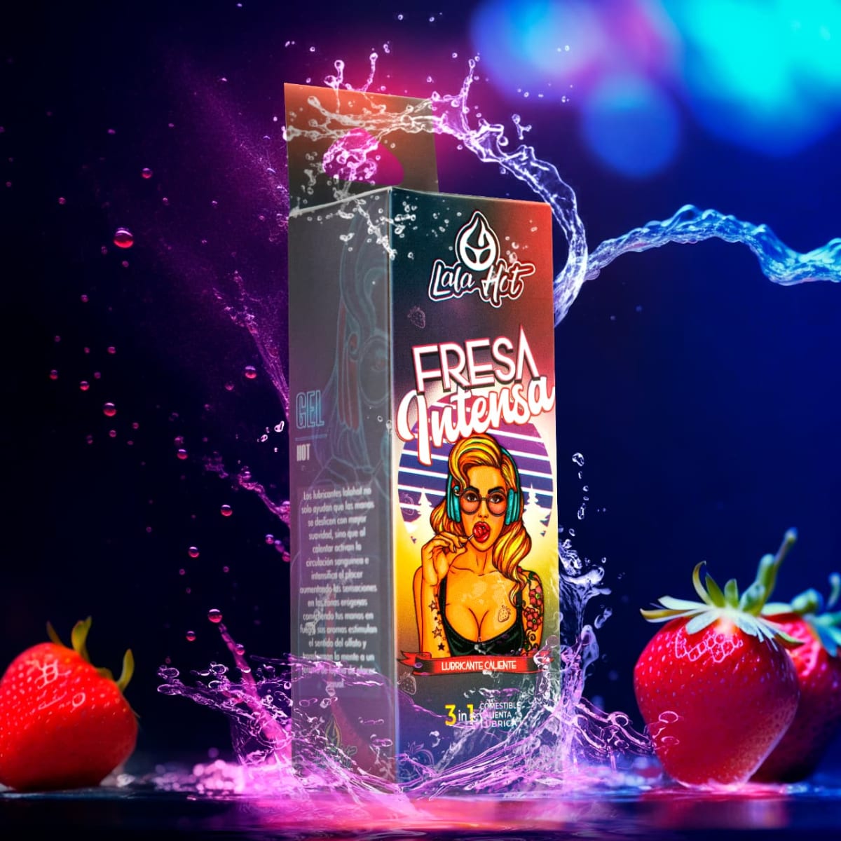 Lubricante comesible Lala Hot Fresa intensa2