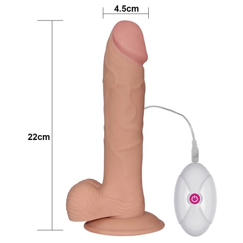 Vibrador realista Ultra Soft Dude 18 cm4