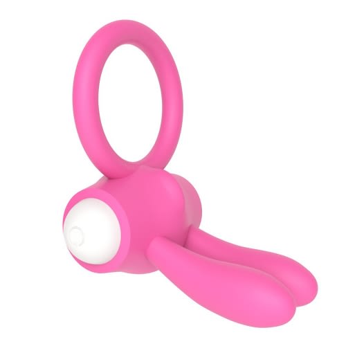 Anillo vibrador de silicona conejito2
