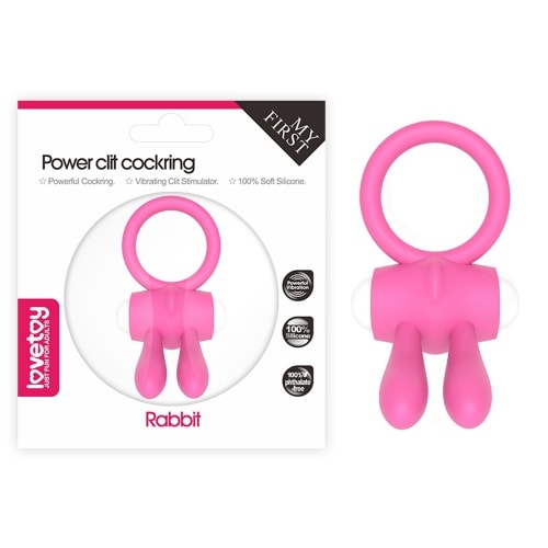 Anillo vibrador de silicona conejito1