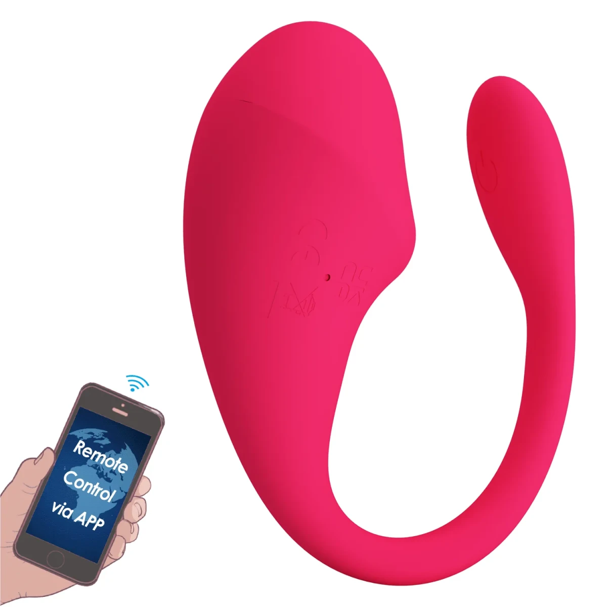 Vibrador recargable con app Thalia5