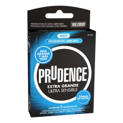 Preservativos prudence Extragrande y ultrasensibles 3 unid.1