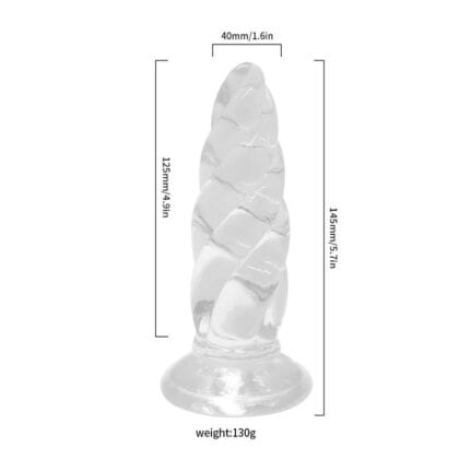 Plug anal Twister de TPR 12 cm2