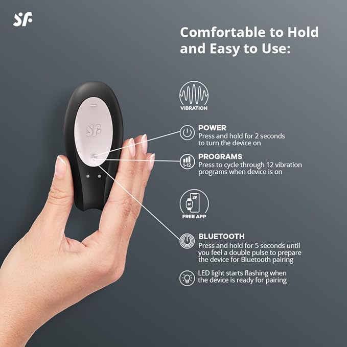Vibrador de pareja con APP Double Joy Satisfyer - Recargable6