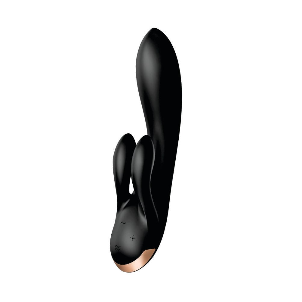 Vibrador de pareja con APP Double Flex Satisfyer - Negro4